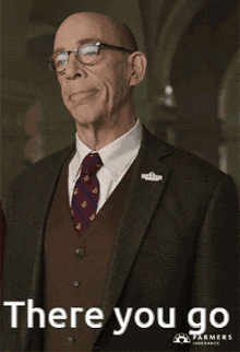 Not the gif you expected. It’s jk simmons from whatever saying “there you go”